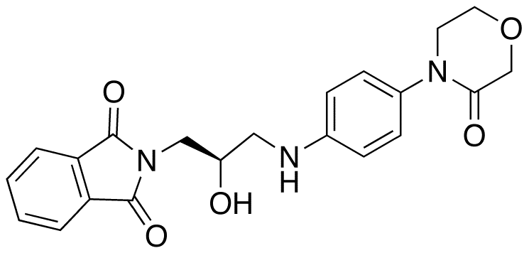 4-[((2R)-Hydroxy-3-phthalimido)propylamine]phenyl-3-morpholinone