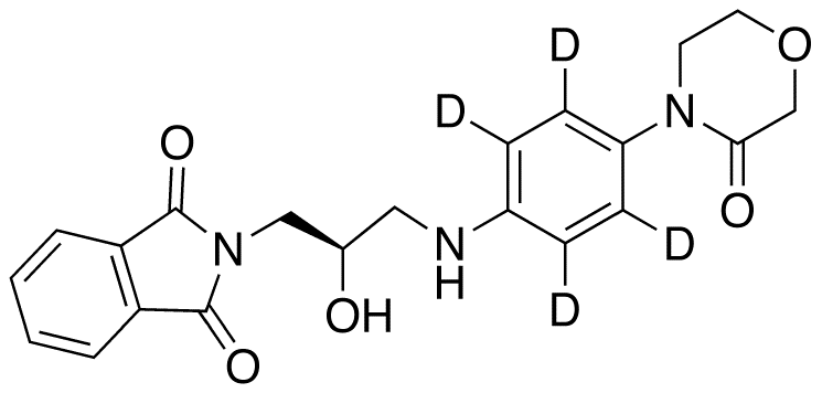 4-[((2R)-Hydroxy-3-phthalimido)propylamine]phenyl-3-morpholinone-d4