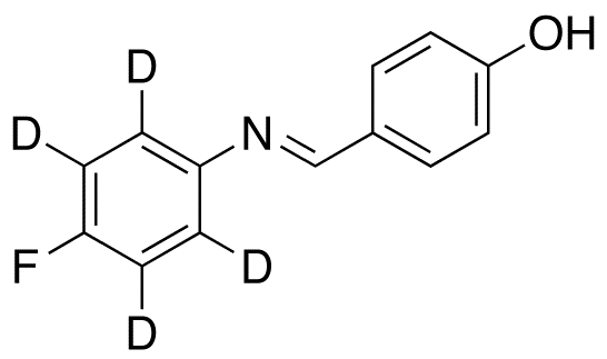 4-{[(p-Fluorophenyl)imino]methyl}phenol-d4