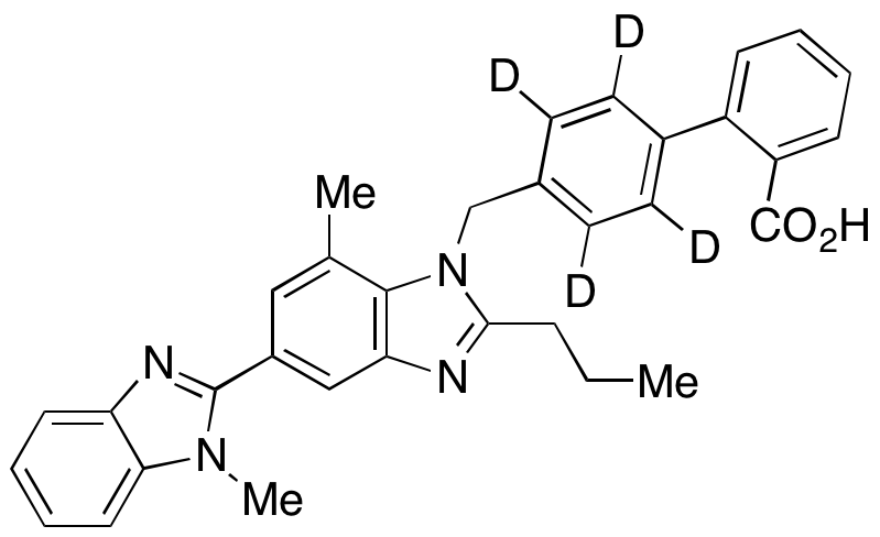 4’-[(1,7’-Dimethyl-2’-propyl[2,5’-bi-1H-benzimidazol]-1’-yl)methyl][1,1’-biphenyl]-2-carboxylic Acid-d4