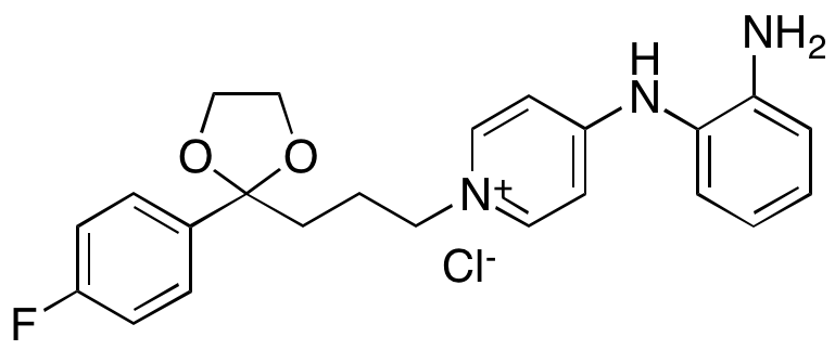 4-[(2-Aminophenyl)amino]-1-[3-[2-(4-fluorophenyl)-1,3-dioxolan-2-yl]propyl]pyridinium Chloride