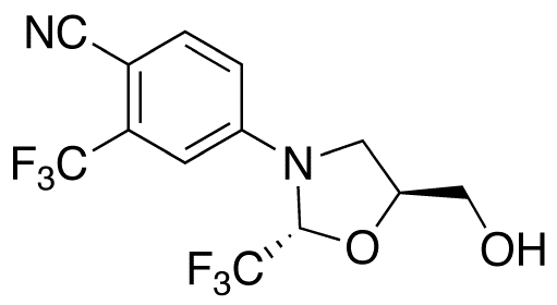 4-((2R,5S)-5-(Hydroxymethyl)-2-(trifluoromethyl)oxazolidin-3-yl)-2-(trifluoromethyl)benzonitrile