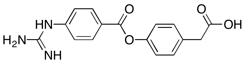 4-[[4-[(Aminoiminomethyl)amino]benzoyl]oxy]benzeneacetic Acid