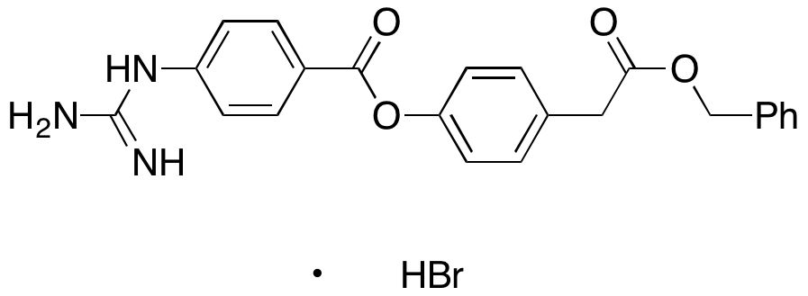 4-[[4-[(Aminoiminomethyl)amino]benzoyl]oxy]benzeneacetic Acid Phenylmethyl Ester Hydrobromide