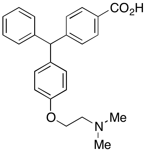 4-((4-(2-(Dimethylamino)ethoxy)phenyl)(phenyl)methyl)benzoic acid