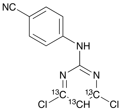 4-[(4,6-Dichloro-2-pyrimidinyl)amino]benzonitrile-13C3