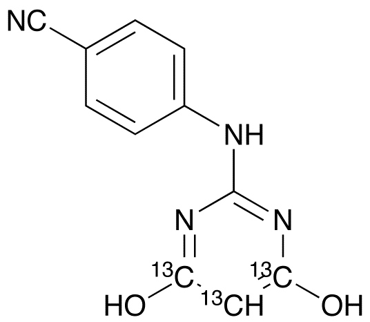 4-[(4,6-Dihydroxy-2-pyrimidinyl)amino]benzonitrile-13C3