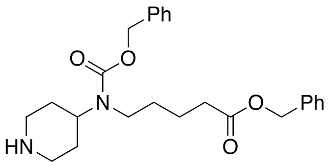 4-[[5-Oxo-5-(phenylmethoxy)pentyl][(phenylmethoxy)carbonyl]amino]-1-piperidine