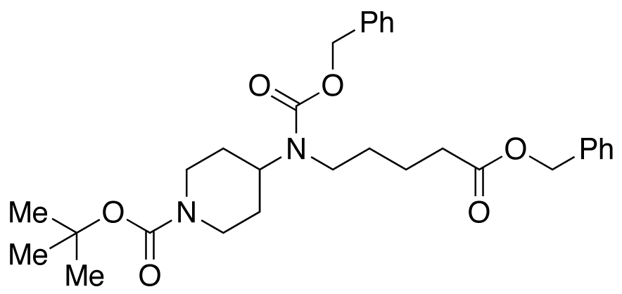 4-[[5-Oxo-5-(phenylmethoxy)pentyl][(phenylmethoxy)carbonyl]amino]-1-piperidinecarboxylic Acid t-Butyl Ester