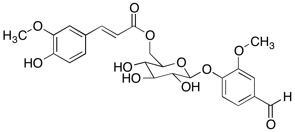 4-[[6-O-[(2E)-3-(4-Hydroxy-3-methoxyphenyl)-1-oxo-2-propen-1-yl]-β-D-glucopyranosyl]oxy]-3-methoxy-benzaldehyde