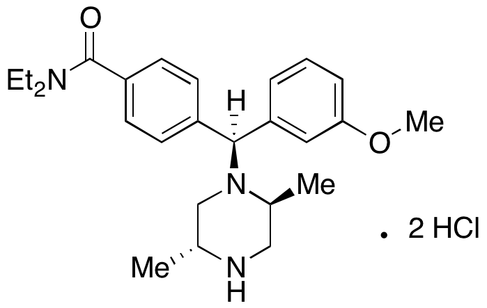 4-((S)-((2S,5R)-2,5-Dimethylpiperazin-1-yl)(3-methoxyphenyl)methyl)-N,N-diethylbenzamide Dihydrochloride