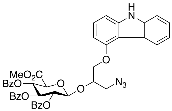 4-[1’-(3’-Azido-1’,2’-propanediol)]carbazole 2’-O-(Tri-O-benzoyl-β-D-Glucuronide Methyl Ester)