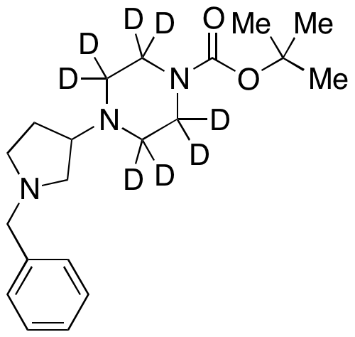 4-[1-(Phenylmethyl)-3-pyrrolidinyl]-1-piperazinecarboxylic Acid 1,1-Dimethylethyl Ester-d8