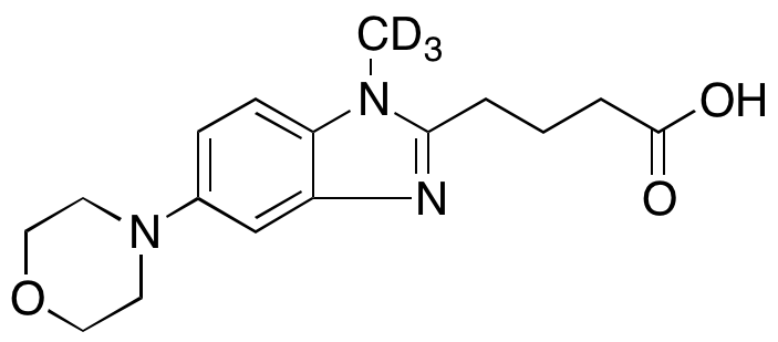 4-(1-Methyl-d3-5-morpholino-1H-benzo[d]imidazol-2-yl)butanoic Acid