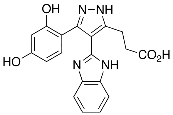 4-(1H-Benzimidazol-2-yl)-3-(2,4-dihydroxyphenyl)-1H-pyrazole-5-propanoic Acid