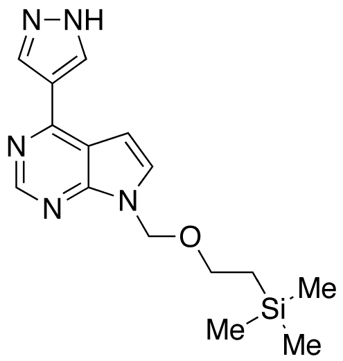 4-(1H-Pyrazol-4-yl)-7-[[2-(trimethylsilyl)ethoxy]methyl]-7H-pyrrolo[2,3-d]pyrimidine