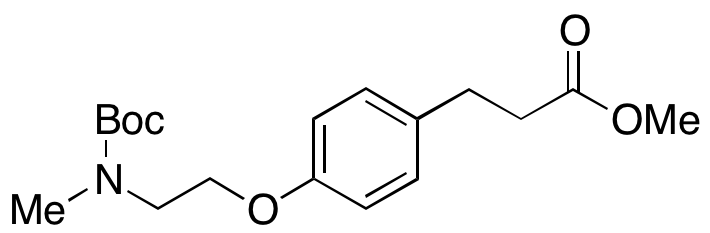 4-[2-[[(1,1-Dimethylethoxy)carbonyl]methylamino]ethoxy]benzenepropanoic Acid Methyl Ester