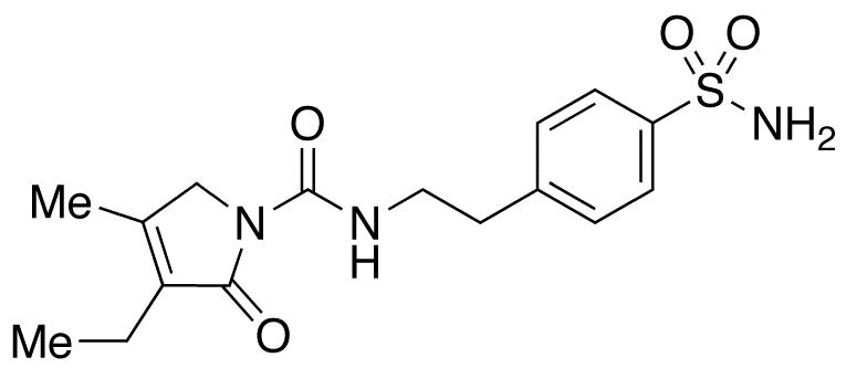 4-[2-[(3-Ethyl-4-methyl-2-oxo-3-pyrrolin-1-yl)carboxamido]ethyl]benzenesulfonamide