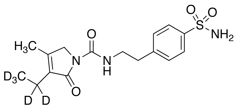 4-[2-[(3-Ethyl-d5-4-methyl-2-oxo-3-pyrrolin-1-yl)carboxamido]ethyl]benzenesulfonamide