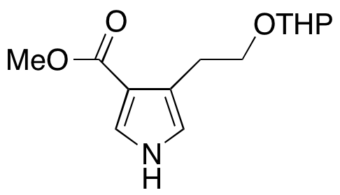 4-(2-((Tetrahydro-2H-pyran-2-yl)oxy)ethyl)-1H-pyrrole-3-carboxylic Acid Methyl Ester