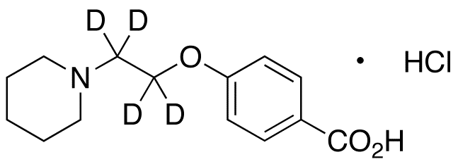 4-[2-(1-Piperidinyl)ethoxy-d4]benzoic Acid, Hydrochloride Salt