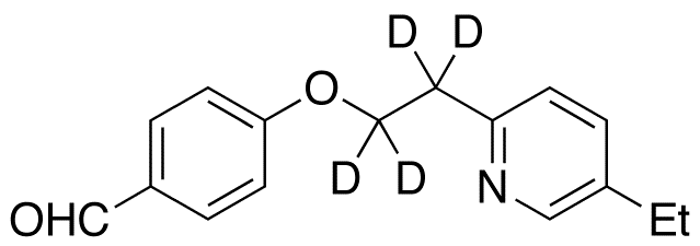 4-[2-(5-Ethyl-2-pyridinyl)-d4-ethoxy]benzaldehyde