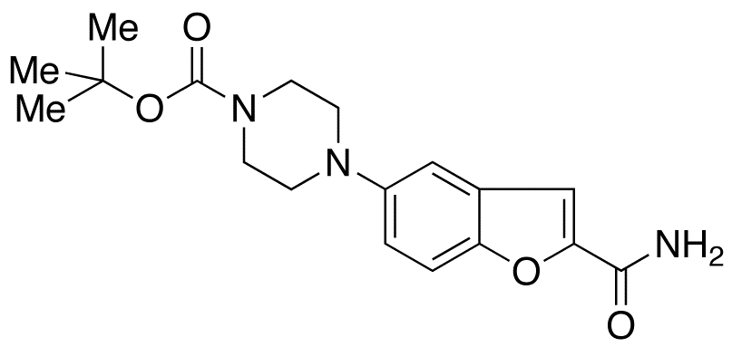 4-[2-(Aminocarbonyl)-5-benzofuranyl]-1-piperazinecarboxylic Acid tert-Butyl Ester