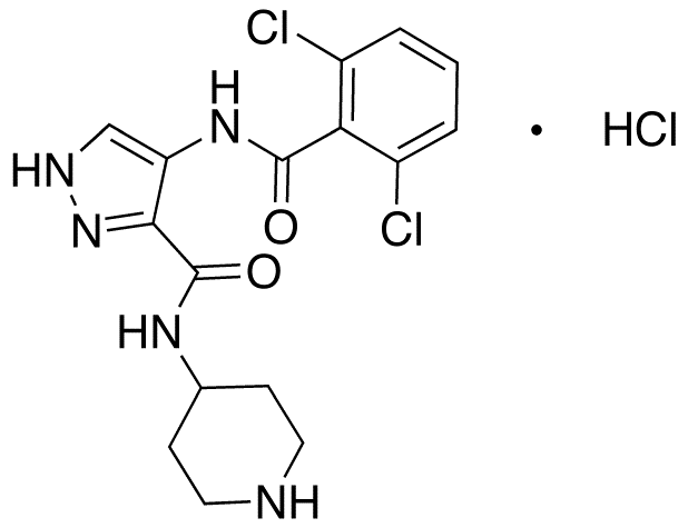 4-(2,6-Dichlorobenzoylamino)-1H-pyrazole-3-carboxylic Acid Piperidin-4-ylamide Monohydrochloride