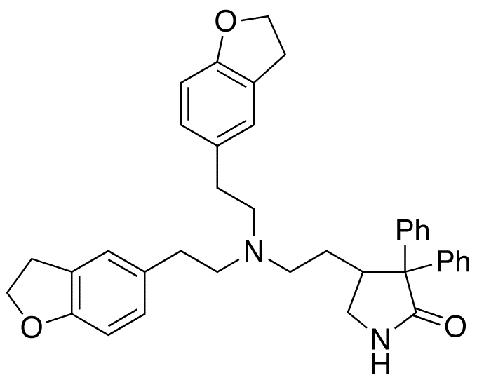 4-[2-di-[2-(2,3-Dihydrobenzofuran-4-yl)ethyl]aminoethyl)-3,3-diphenylpyrolidine-2-one