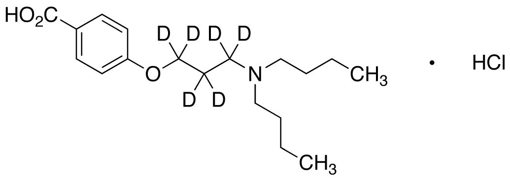 4-[3-(Dibutylamino)propoxy]benzoic Acid-d6 Hydrochloride