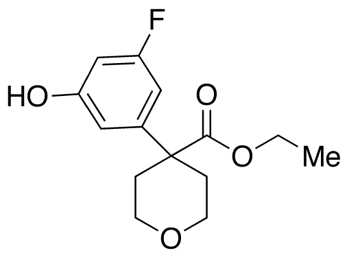 4-(3-Fluoro-5-hydroxyphenyl)-3,4,5,6-tetrahydro-2H-pyran-4-carboxylate Ethyl