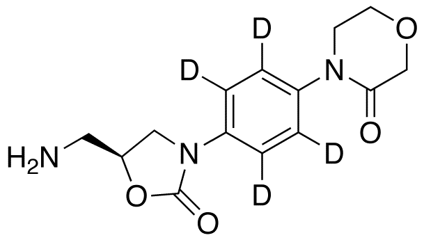 4-[4-[(5S)-5-(Aminomethyl)-2-oxo-3-oxazolidinyl]phenyl]-3-morpholinone-d4