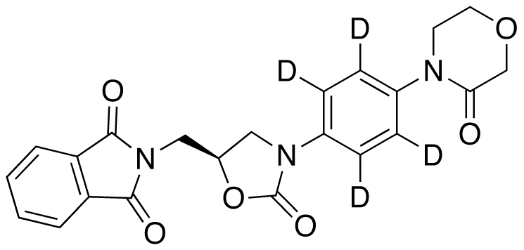 4-[4-[(5S)-5-Phthalimidomethyl-2-oxo-3-oxazolidinyl]phenyl]-3-morpholinone-d4