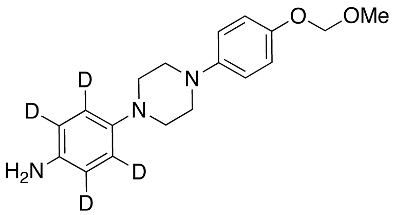 4-[4-[4-(Methoxymethoxy)phenyl]-1-piperazinyl]benzenamine-d4