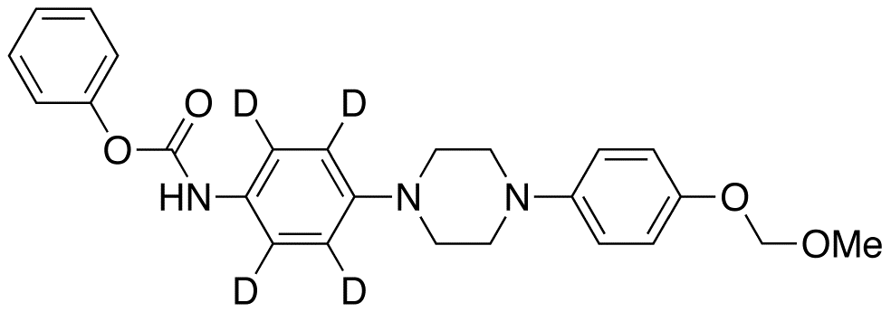 4-[4-(4-O-Methoxymethyl-4-hydroxyphenyl)-1-piperazinyl]phenyl]carbamic Acid-d4 Phenyl Ester