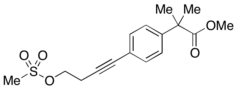 4-[4-(Methanesulfonyloxy)-1-butynyl]-α,α-di(methyl)benzeneacetic Acid, Methyl Ester