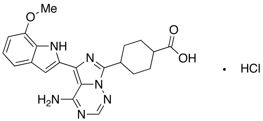 4-(4-Amino-5-(7-methoxy-1H-indol-2-yl)imidazo[5,1-f] [1,2,4]Triazin-7-yl)cyclohexanecarboxylic Acid