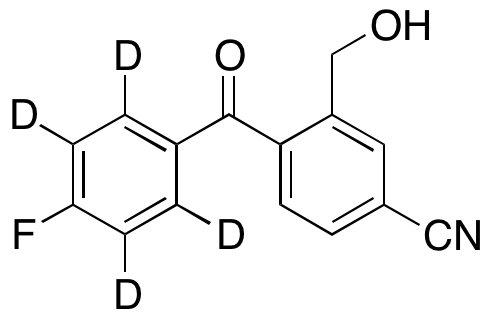 4-(4-Fluorobenzoyl)-3-hydroxymethylbenzonitrile-D4