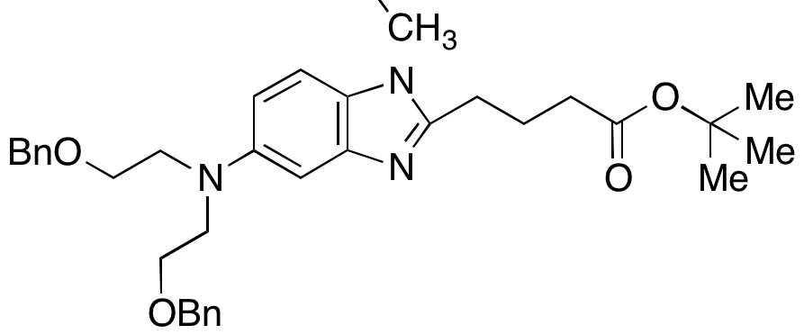 4-(5-(Bis(2-(benzyloxy)ethyl)amino)-1-methyl-1H-benzo[d]imidazol-2-yl)butanoic Acid tert-Butyl Ester