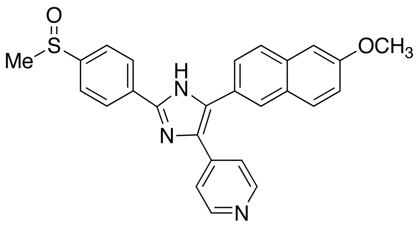 4-(6-Methoxy-2-naphthyl)-2-(4-methylsulfinylphenyl)-5-(4-pyridyl)-1H-imidazole