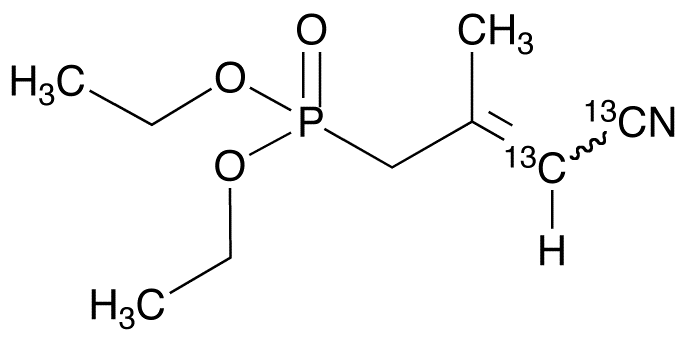 4-(Diethylphosphono)-3-methyl-2-butenenitrile-13C2, E/Z mixture