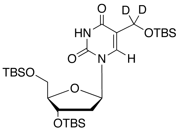 4-(Hydroxymethyl)-2’-thymidine-d2 Tri(tert-butyldimethylsilyl) Triether