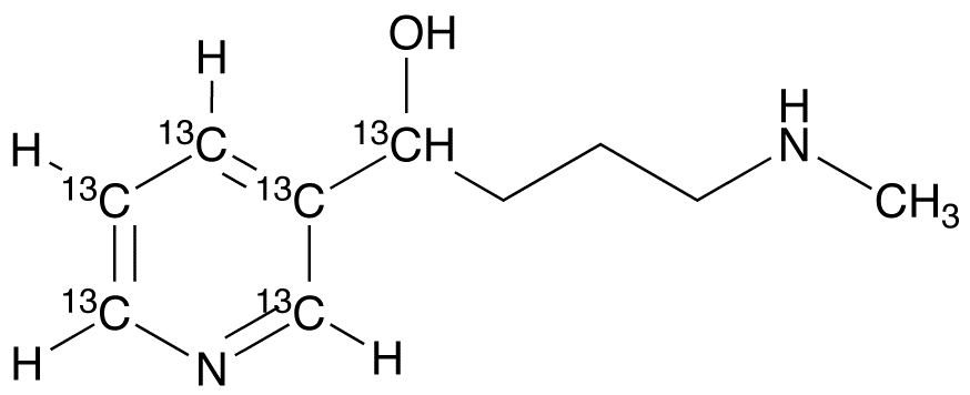 4-(Methylamino)-1-(3-pyridyl)-1-butanol-1,2’,3’,4’,5’,6’-13C6