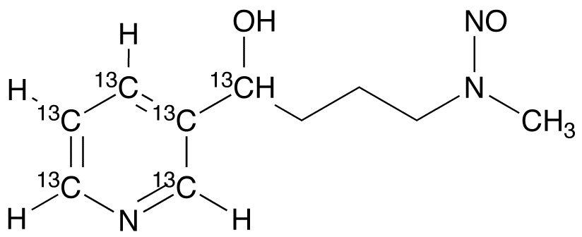 4-(Methylnitrosamino)-1-(3-pyridyl)-1-butanol-1,2’,3’,4’,5’,6’-13C6