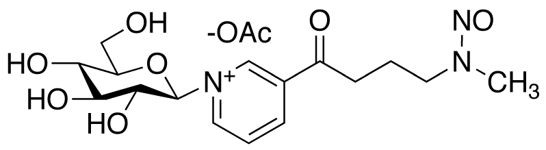 4-(Methylnitrosamino)-1-(3-pyridyl)-1-butanone β-D-Glucoside, Acetate Salt