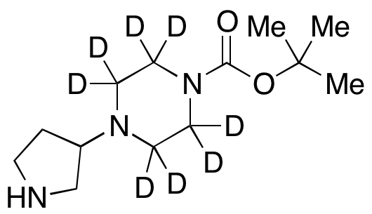 4-(Pyrrolidin-3-yl)piperazine-1-carboxylic Acid tert-Butyl Ester-d8