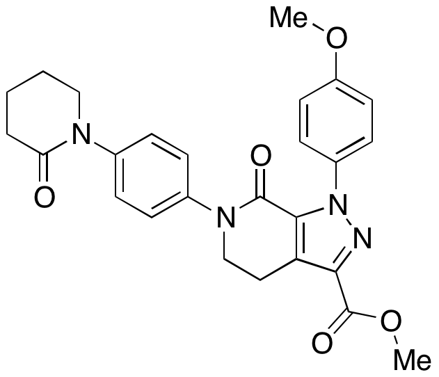 4,5,6,7-Tetrahydro-1-(4-methoxyphenyl)-7-oxo-6-[4-(2-oxo-1-piperidinyl)phenyl]-1H-Pyrazolo[3,4-c]pyridine-3-carboxylic Acid Methyl Ester