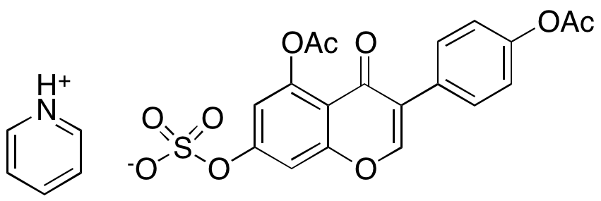 4’,5,7-Trihydroxyisoflavone 4’,5’-Diacetate 7’-Sulfate Pyridinium Salt