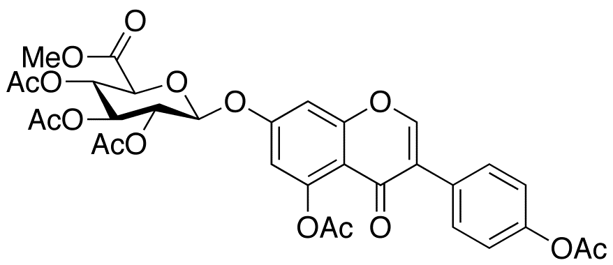 4’,5-Di-O-acetyl Genistein 7-(Tri-O-acetyl-β-D-glucuronic Acid Methyl Ester)