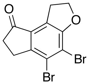 4,5-Dibromo-1,2,6,7-tertahydro-8H-indeno[5,4-b]furan-8-one